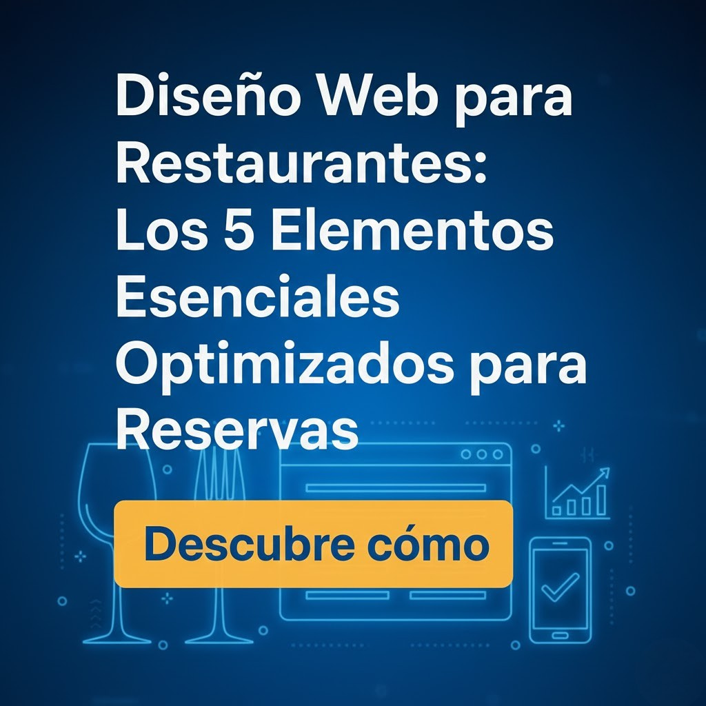 Diseño web para restaurantes en Madrid con CTA flotante para aumentar reservas desde el móvil